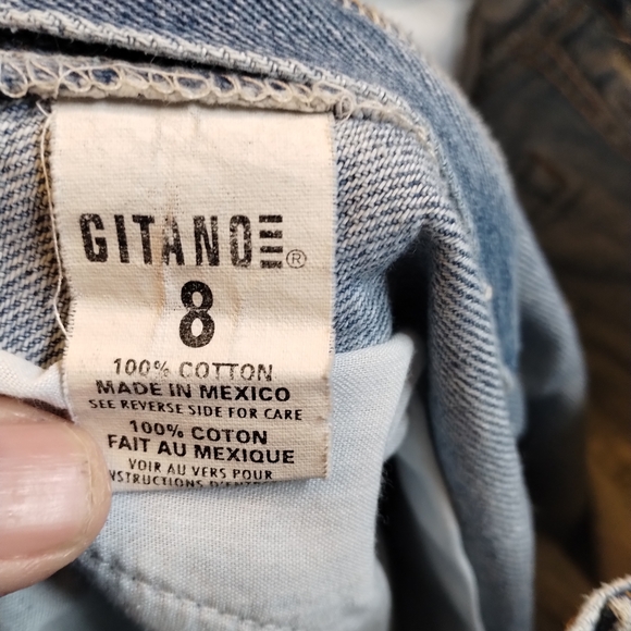 Vintage Gitano High Rise Sz 8 Blue Denim Shorts - Picture 6 of 6